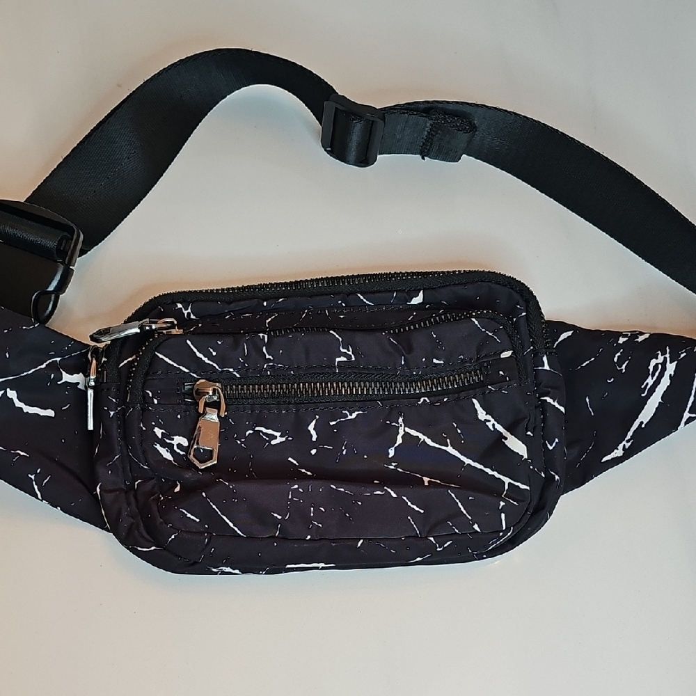 Sol And Selene Marble Patterned Belt Bag